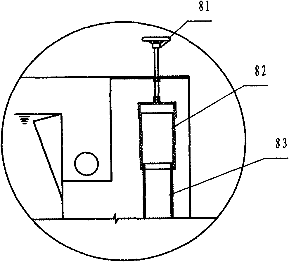 Active sludge floatation thickening device and method for membrane biological reaction tank process