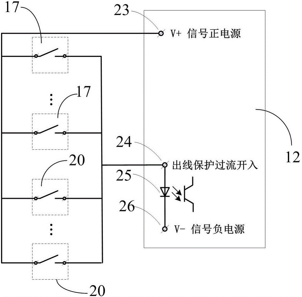 Relay protection system of electric distribution network longitudinal zero-sequence acceleration action