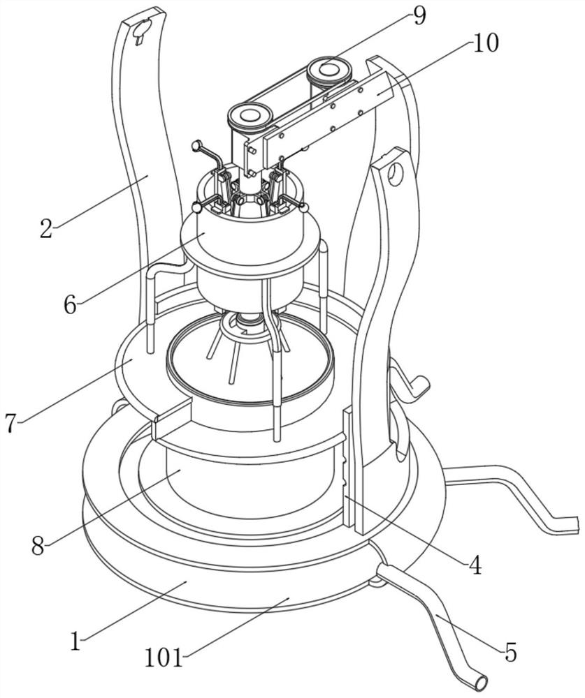 Disease monitoring device in large-scale livestock and poultry breeding scene