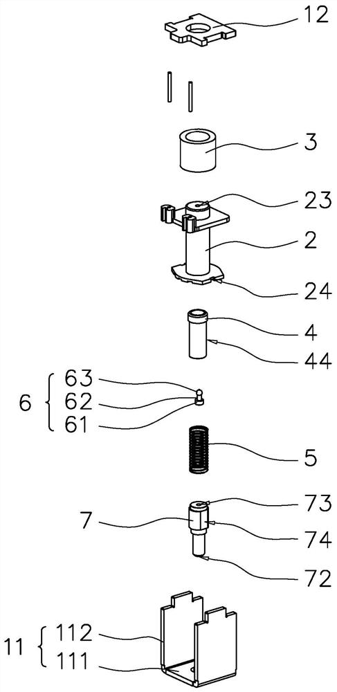 Electromagnetic valve and sphygmomanometer with same