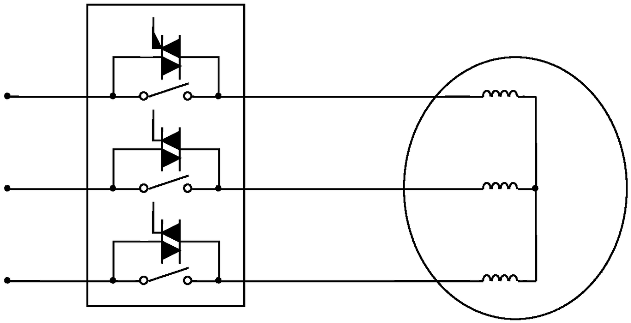 Multi-winding motor winding switching device and control method