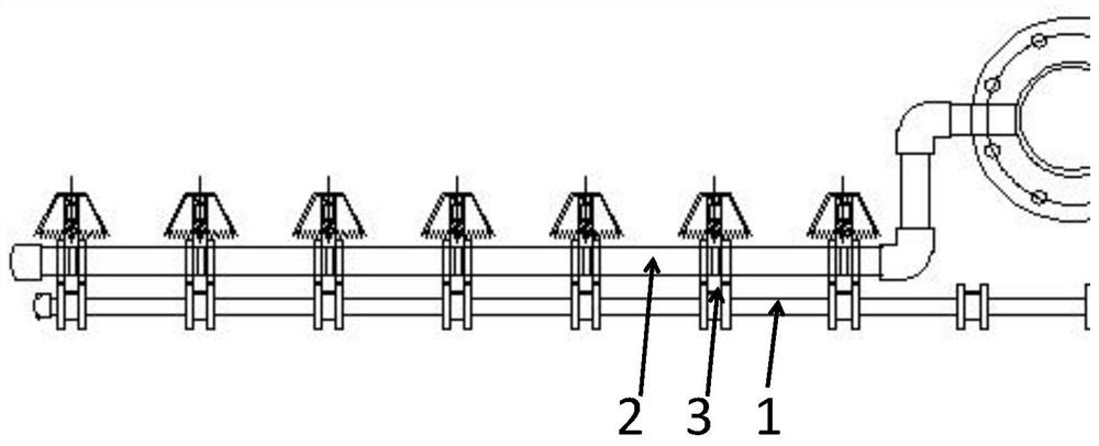 Aeration device in biological aerated filter