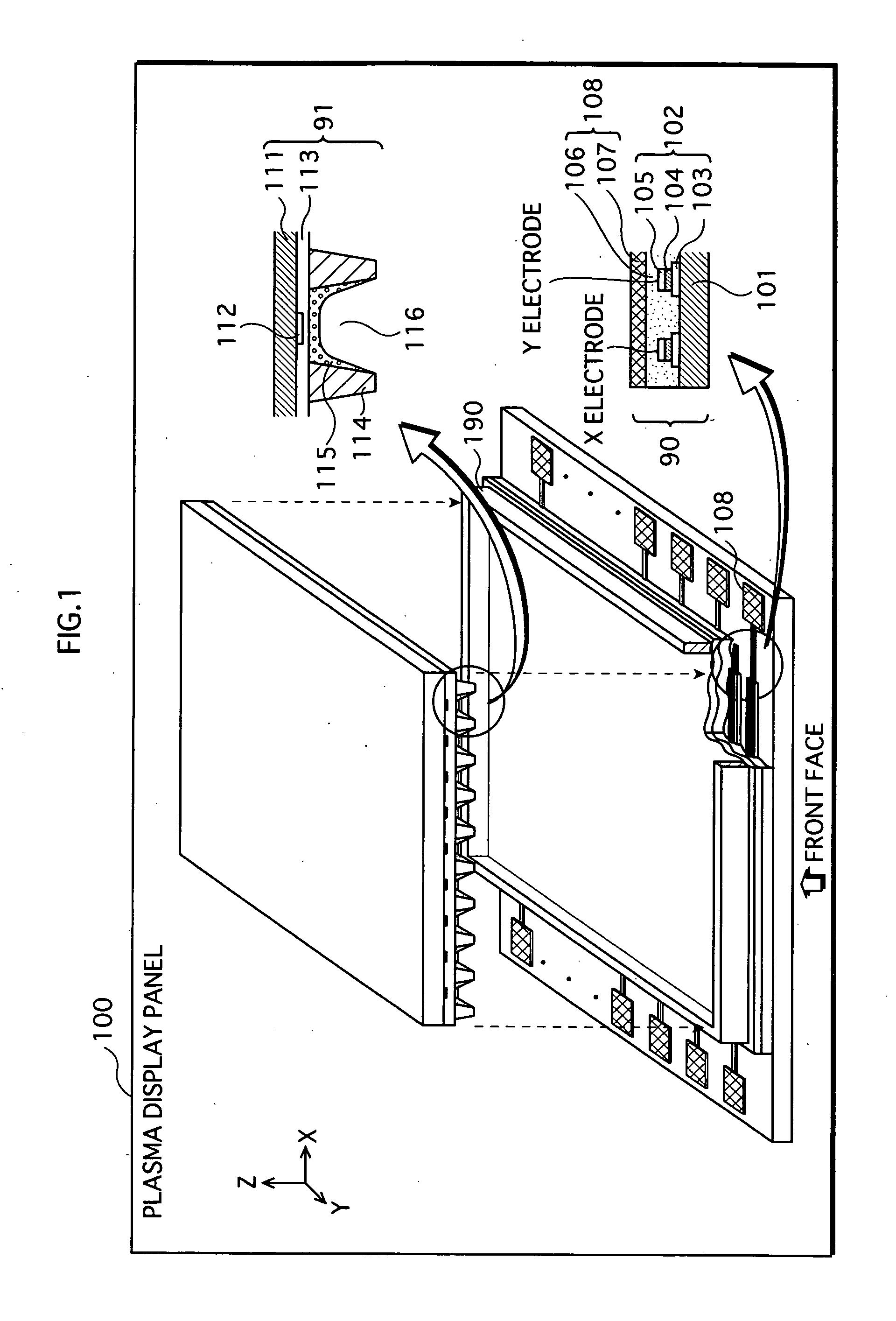 Phosphor having resistance to deterioration caused by ultraviolet rays, and gas discharge display device of which image quality is not readily deteriorated over time