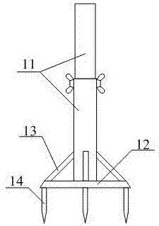 Climbing device for multiple plants of greening engineering
