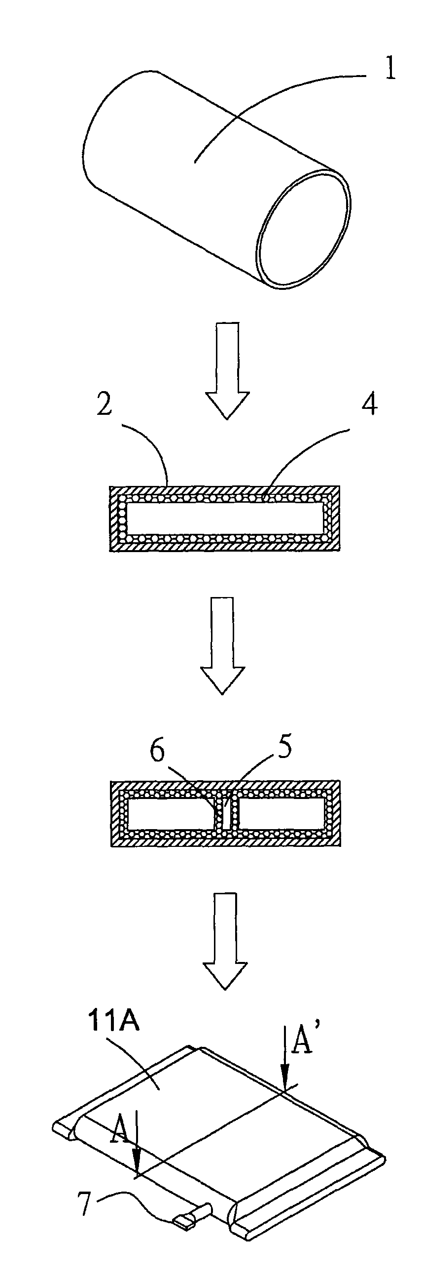 Heat dissipation module, temperature equalizing element and manufacturing method for temperature equalizing element