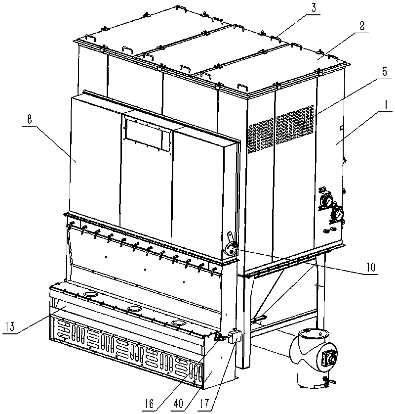 A flat cloth cylinder dust collector with good dust collection and dust removal effect