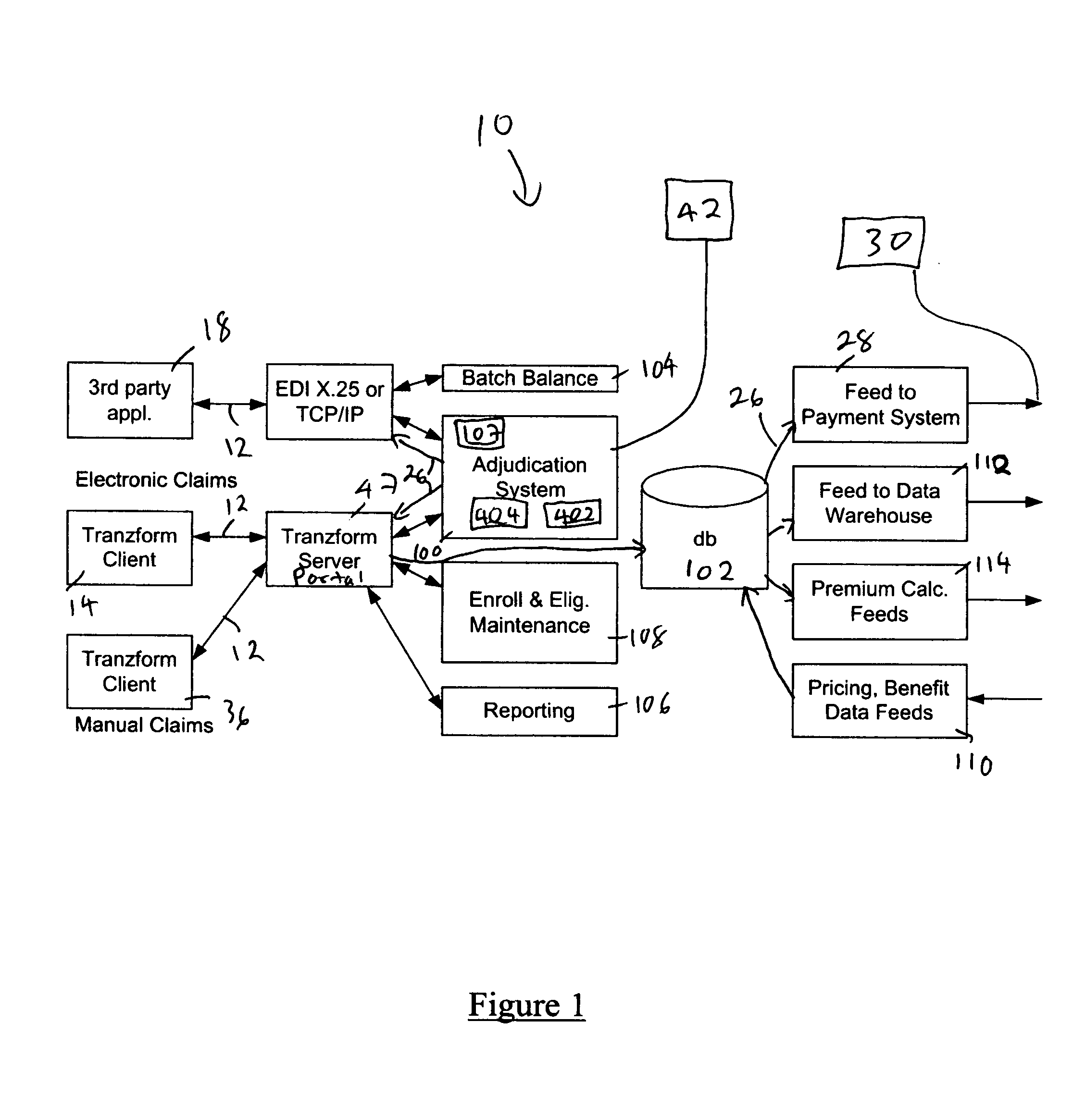 System and method for operating modules of a claims adjudication engine