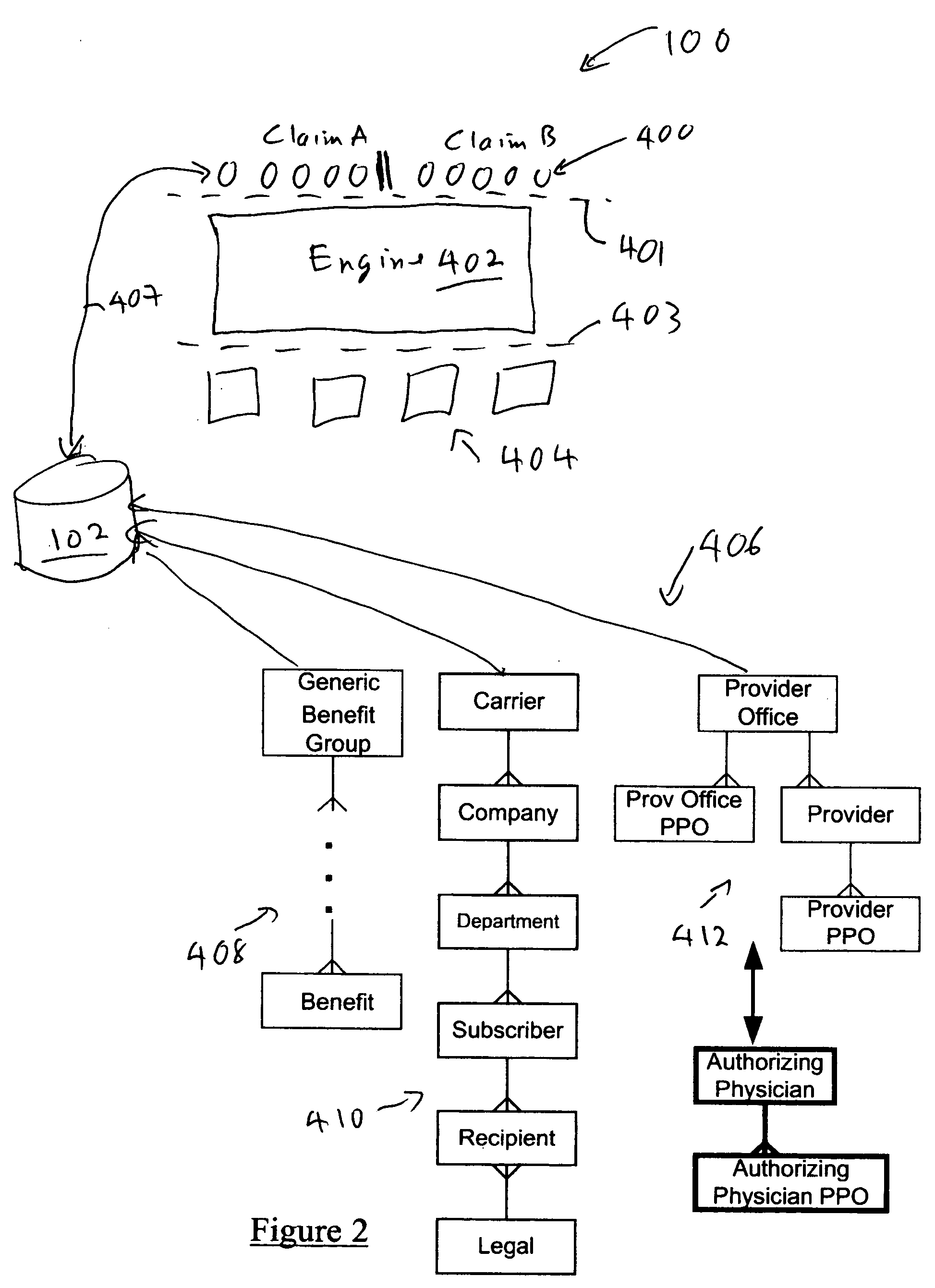 System and method for operating modules of a claims adjudication engine