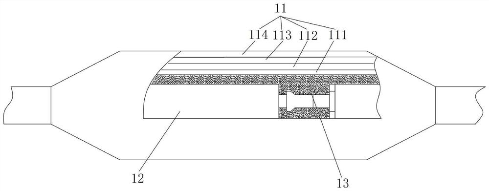 Shock-absorbing cable joint for high-voltage cables