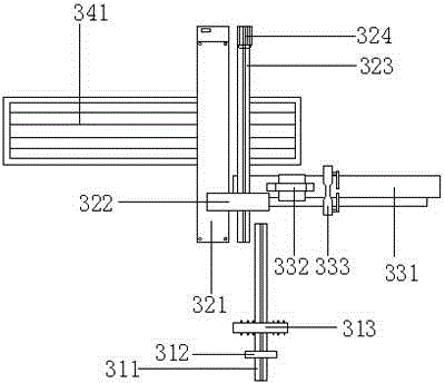 Automatic gear shaft machining and detecting device