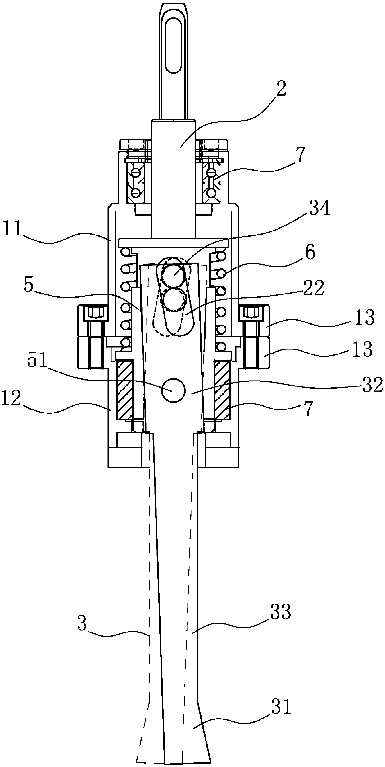 A bottom expansion drill bit