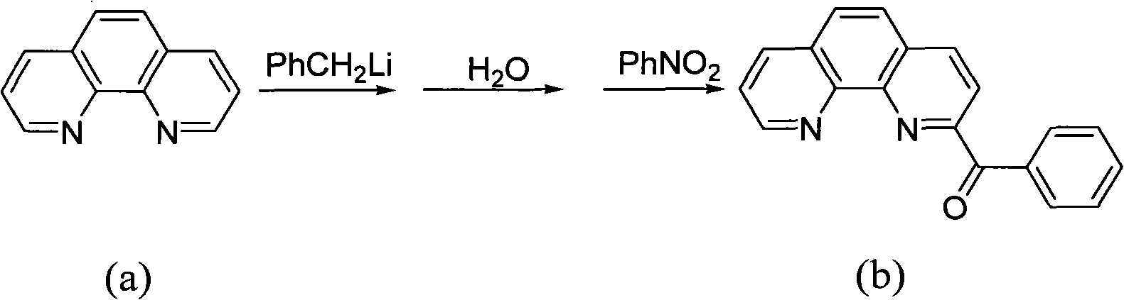 Preparation method of benzoyl-substituted 1,10-phenanthroline complex and catalytic application in ethylene oligomerization