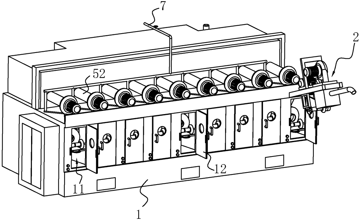 Continuous anti-pilling machine and anti-pilling production process