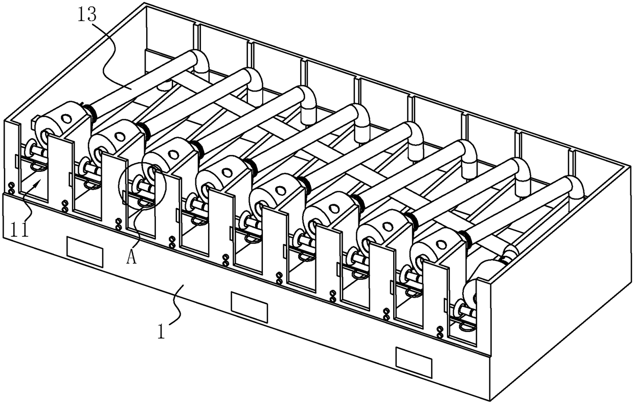 Continuous anti-pilling machine and anti-pilling production process