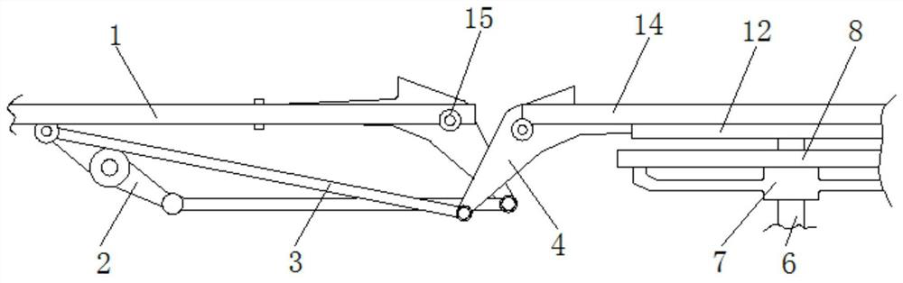 Mechanical transmission based steel plate smelting conveying and reversing device