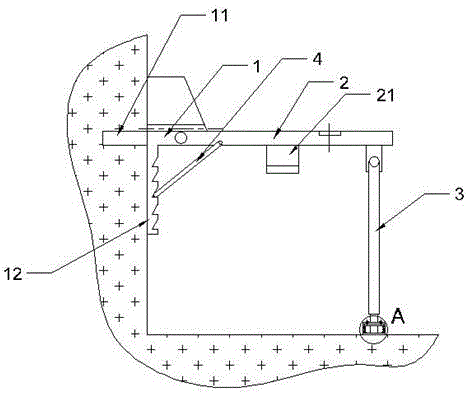 Method for applying foldable wall desk