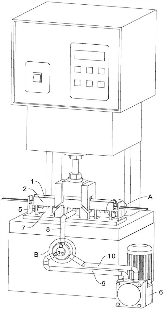 Terminal crimping machine for branching