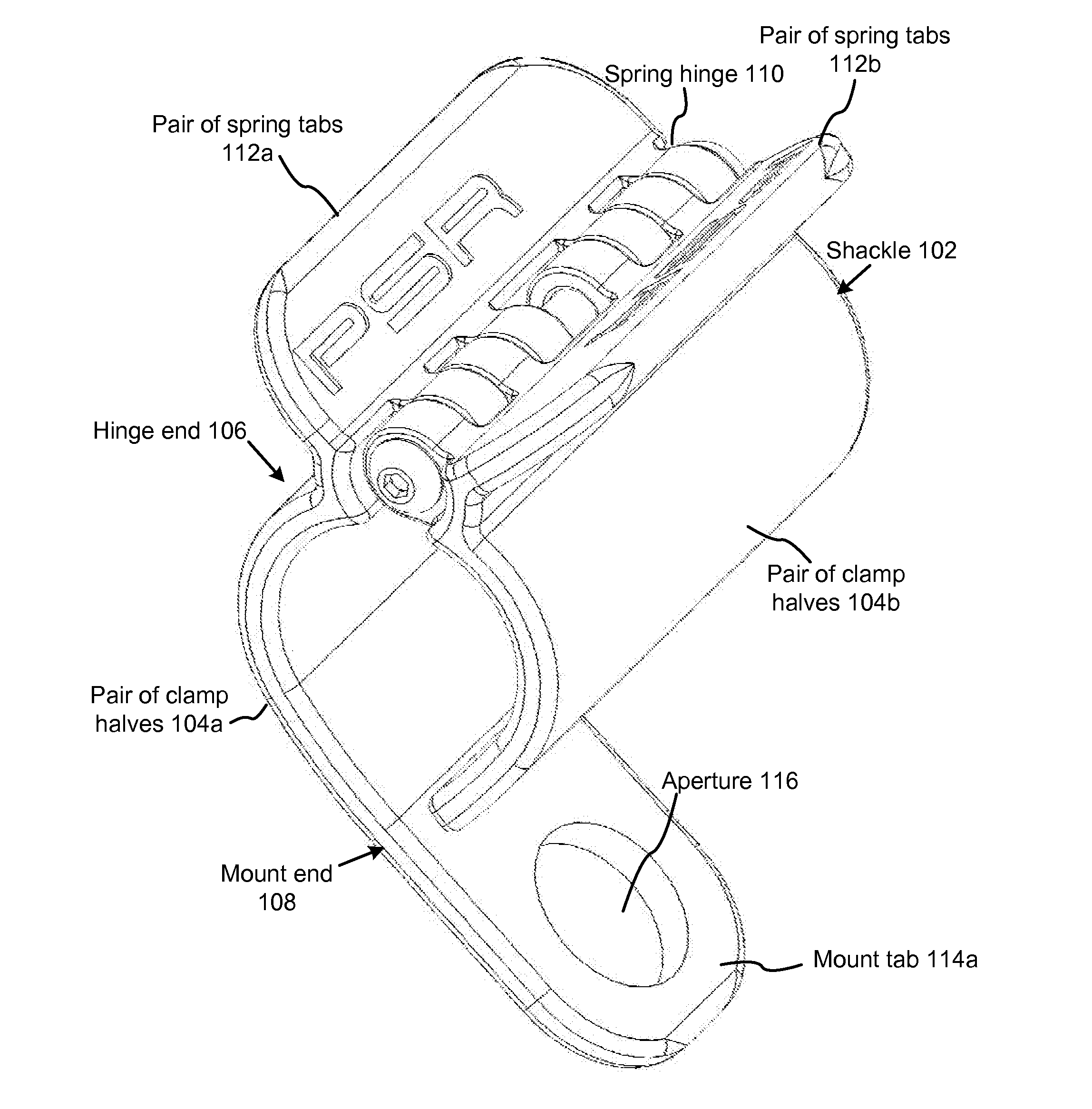Shackle and method for stabilizing a vehicle during transport