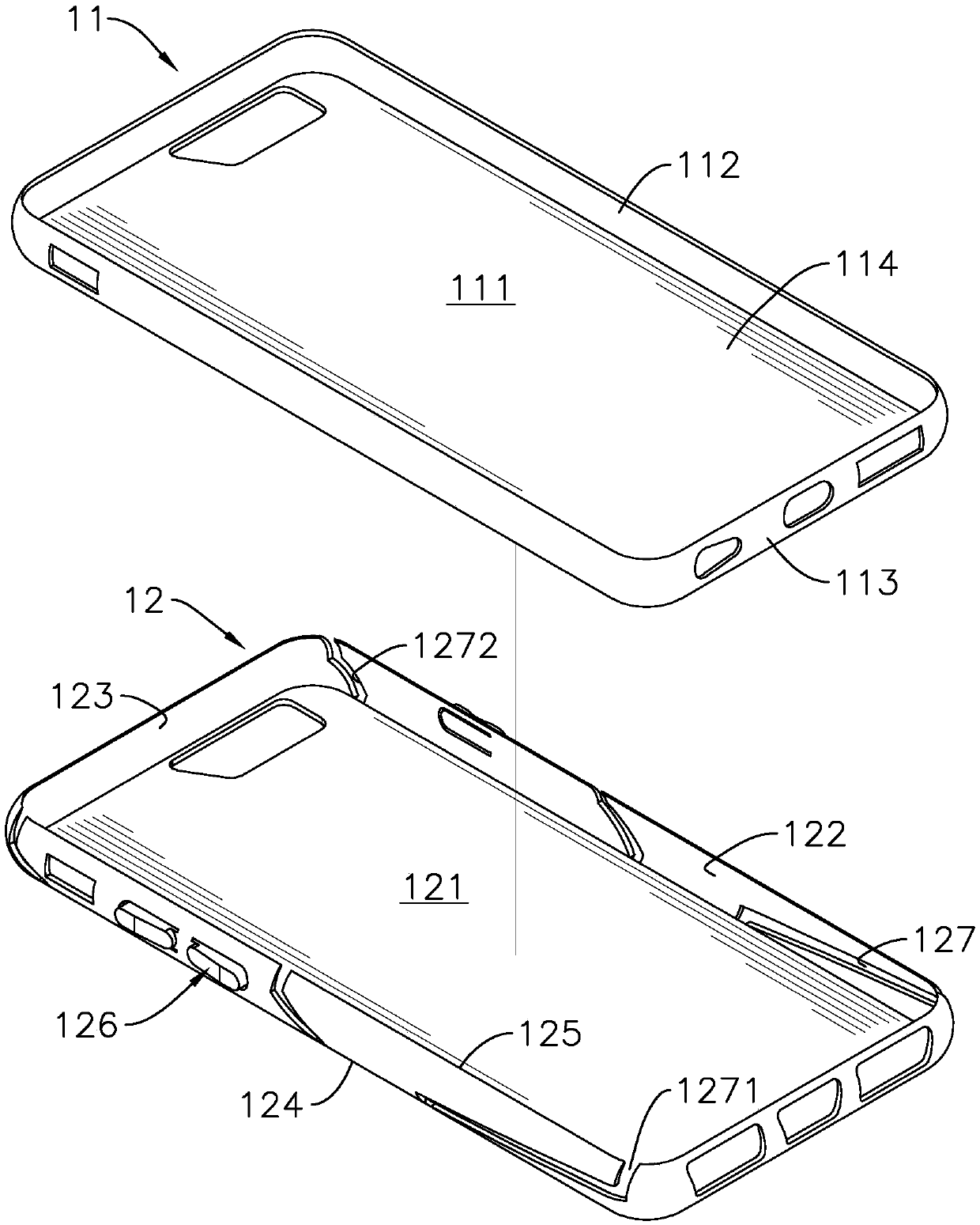 Dual layer mobile phone protective shell capable of being assembled and disassembled easily