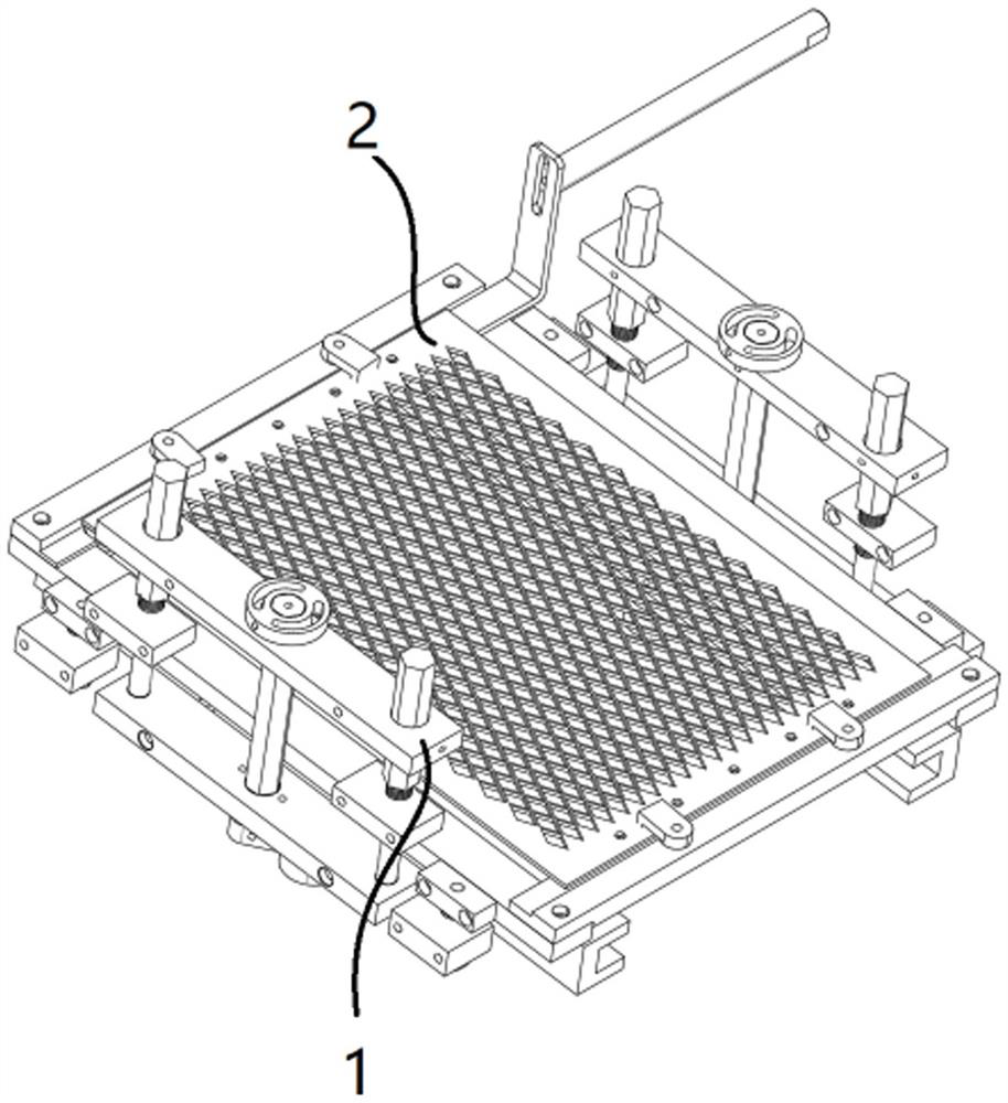 A device for adjusting the distance between the carrier tape and the anode