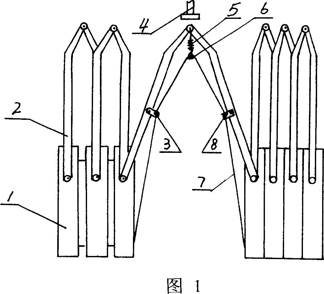 Filter-cloth curved-stretching rapping mechanism of pressure filter and rapping method