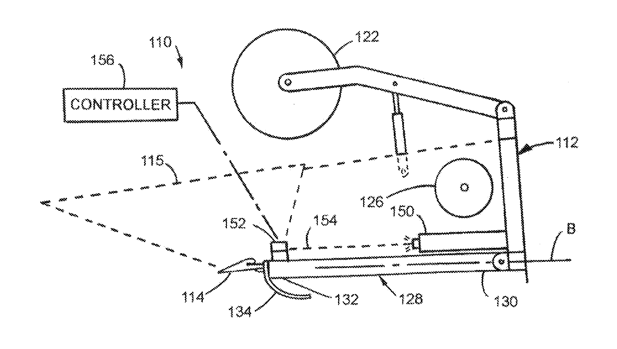 Header height control system for an agricultural harvester