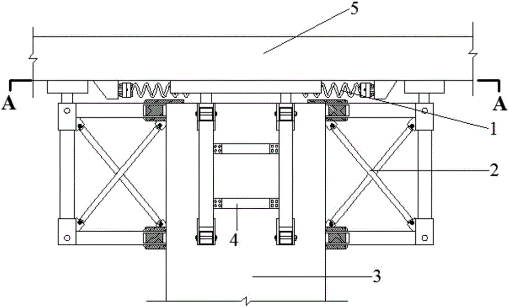 Horizontal and vertical multi-dimensional vibration isolation and energy consumption system of prefabricated assembling type cantilever framework