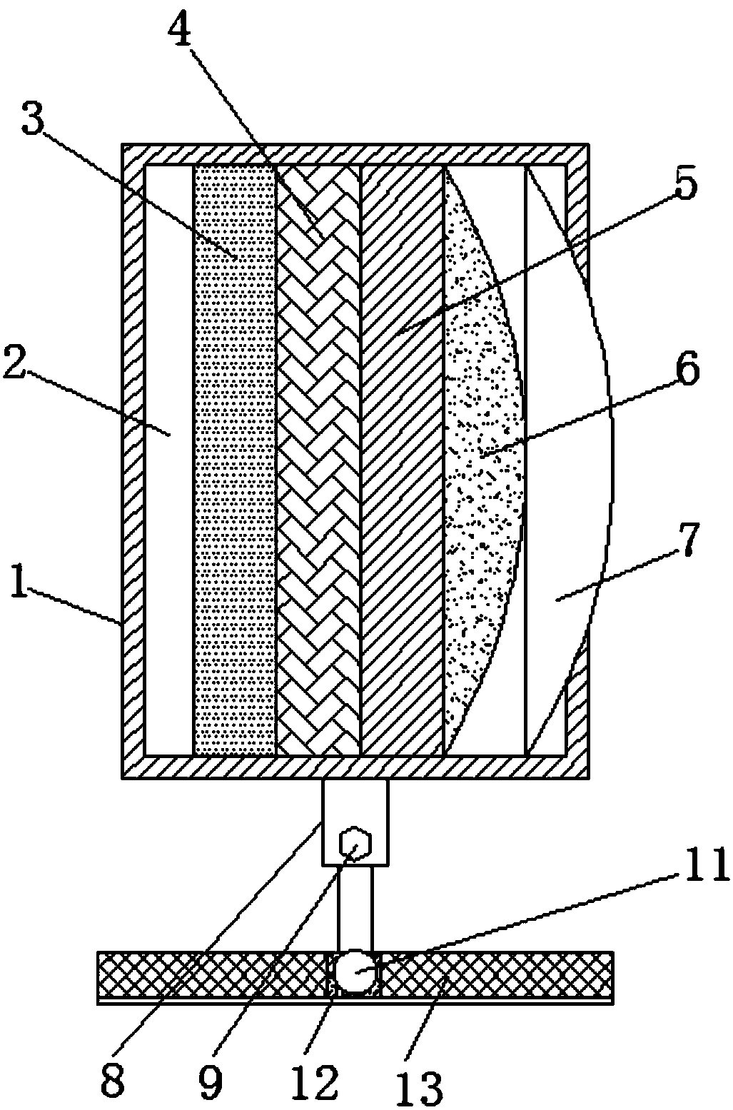 Novel liquid crystal display screen with touch function