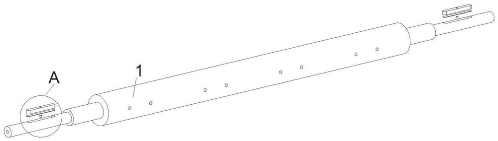 Split type steel billet guide roller