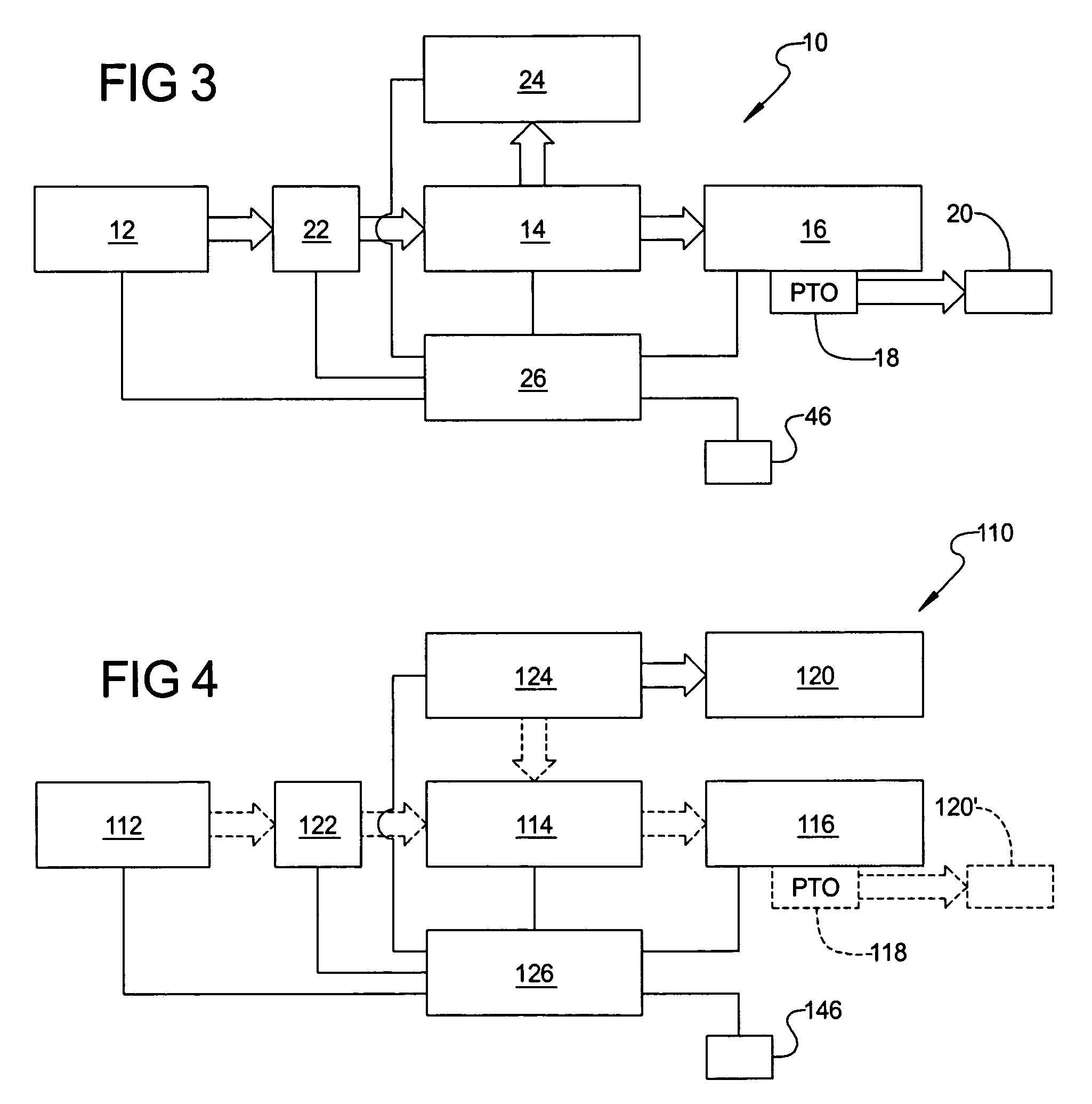 Hybrid vehicle powertrain system with power take-off driven vehicle accessory