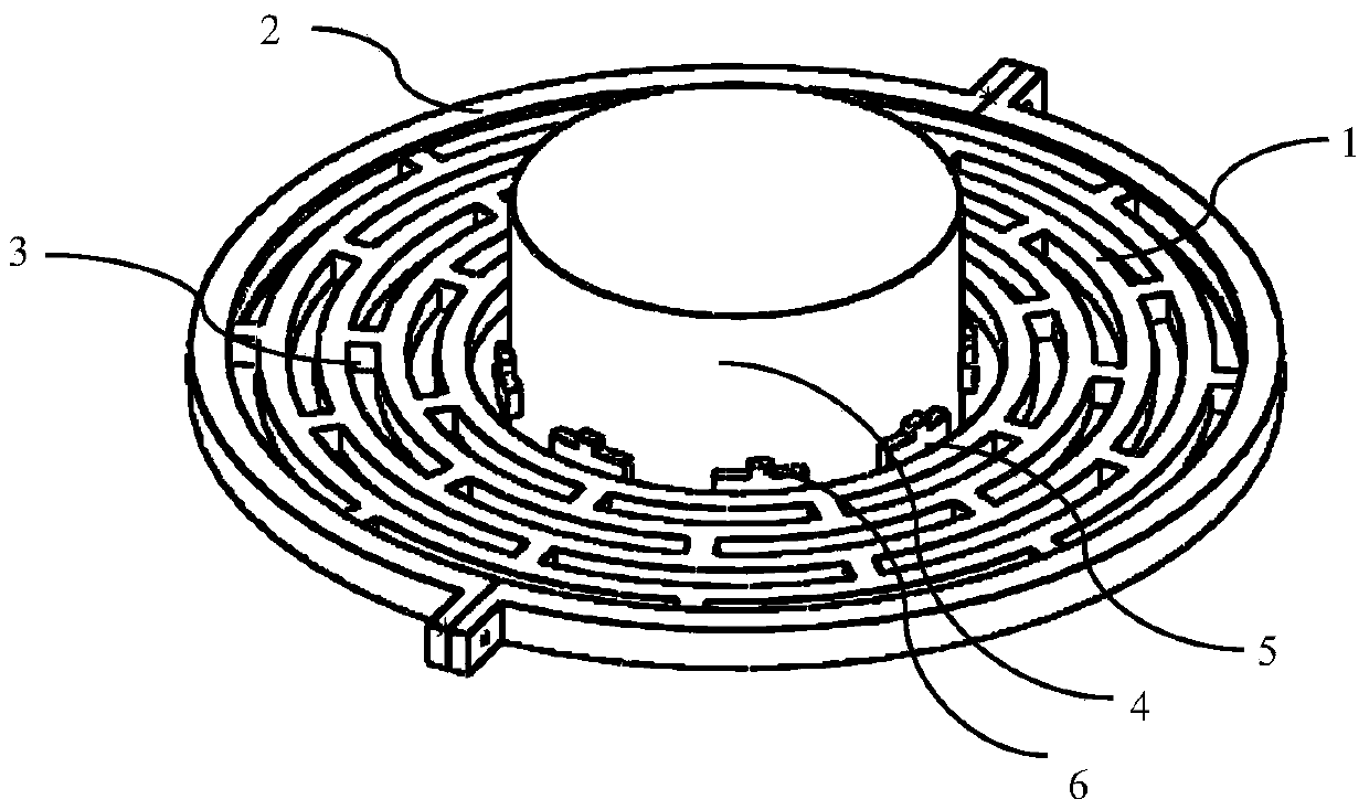 An outer edge fixed electrostatically driven multi-ring gyroscope and its preparation method