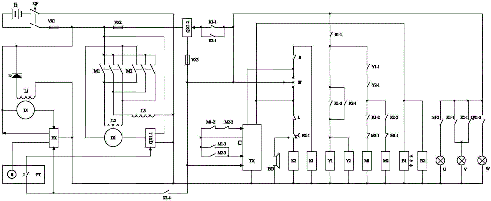 Household parking garage with direct-current motor