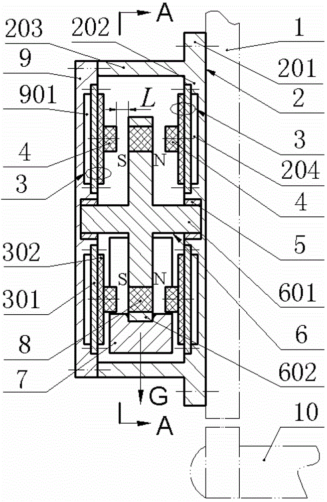 Circular piezoelectric vibrator power generation device for wind turbine blade monitoring system