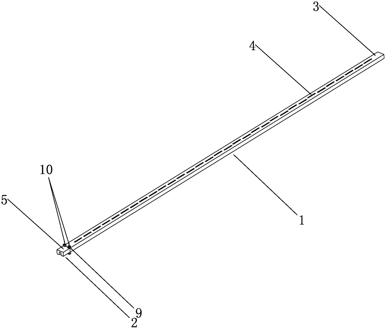 Hidden type feed ridge waveguide slot antenna