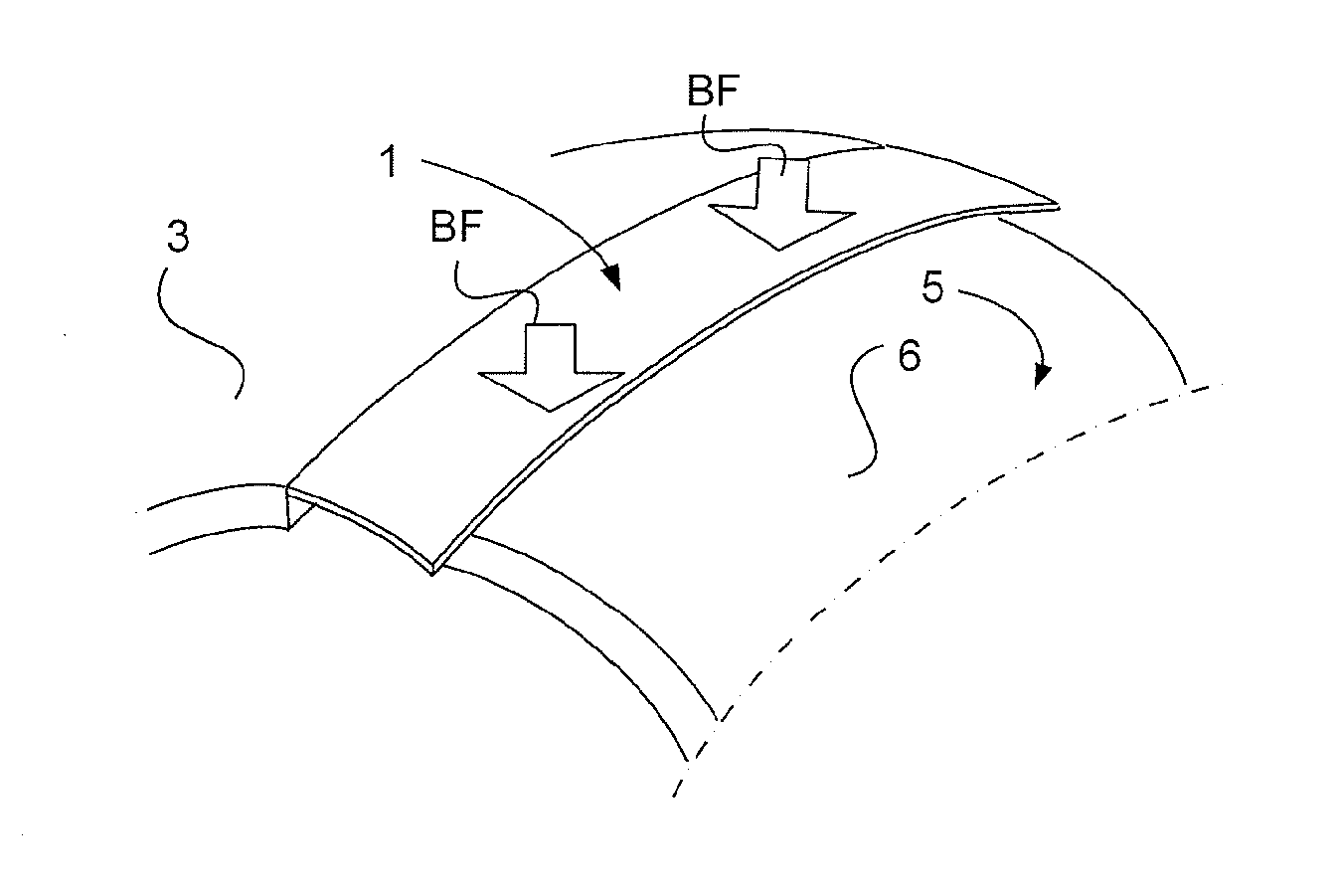 Double-curved cover for covering a gap between two structural portions of an aircraft