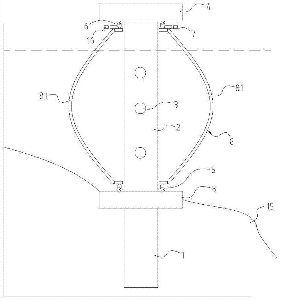 A vertical axis hydroelectric generator