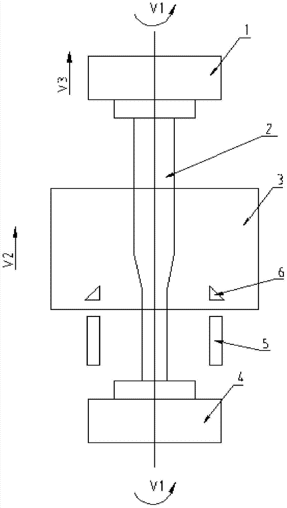 A vertical stretching method and equipment for an optical fiber preform