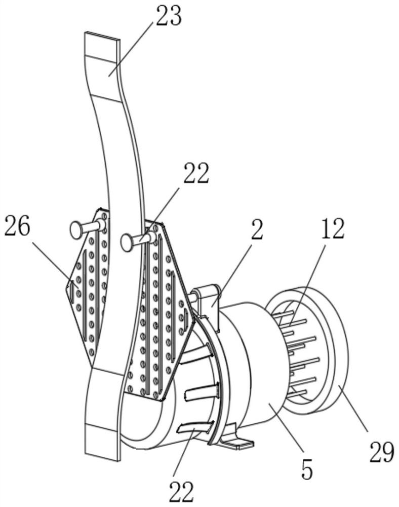 Device for automatically dredging high-altitude drainage hole of wind power blade