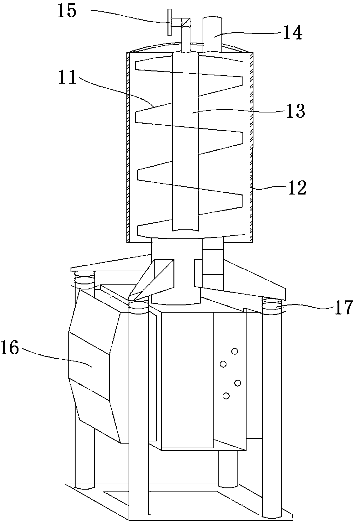 Drying cooling device and drying cooling system for energetic materials