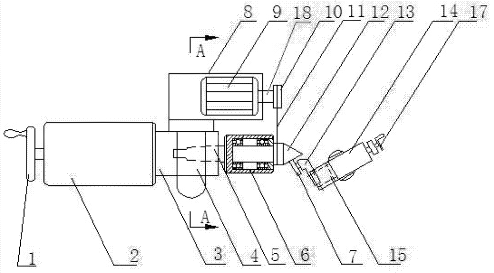 A movable top grinding device and grinding method thereof