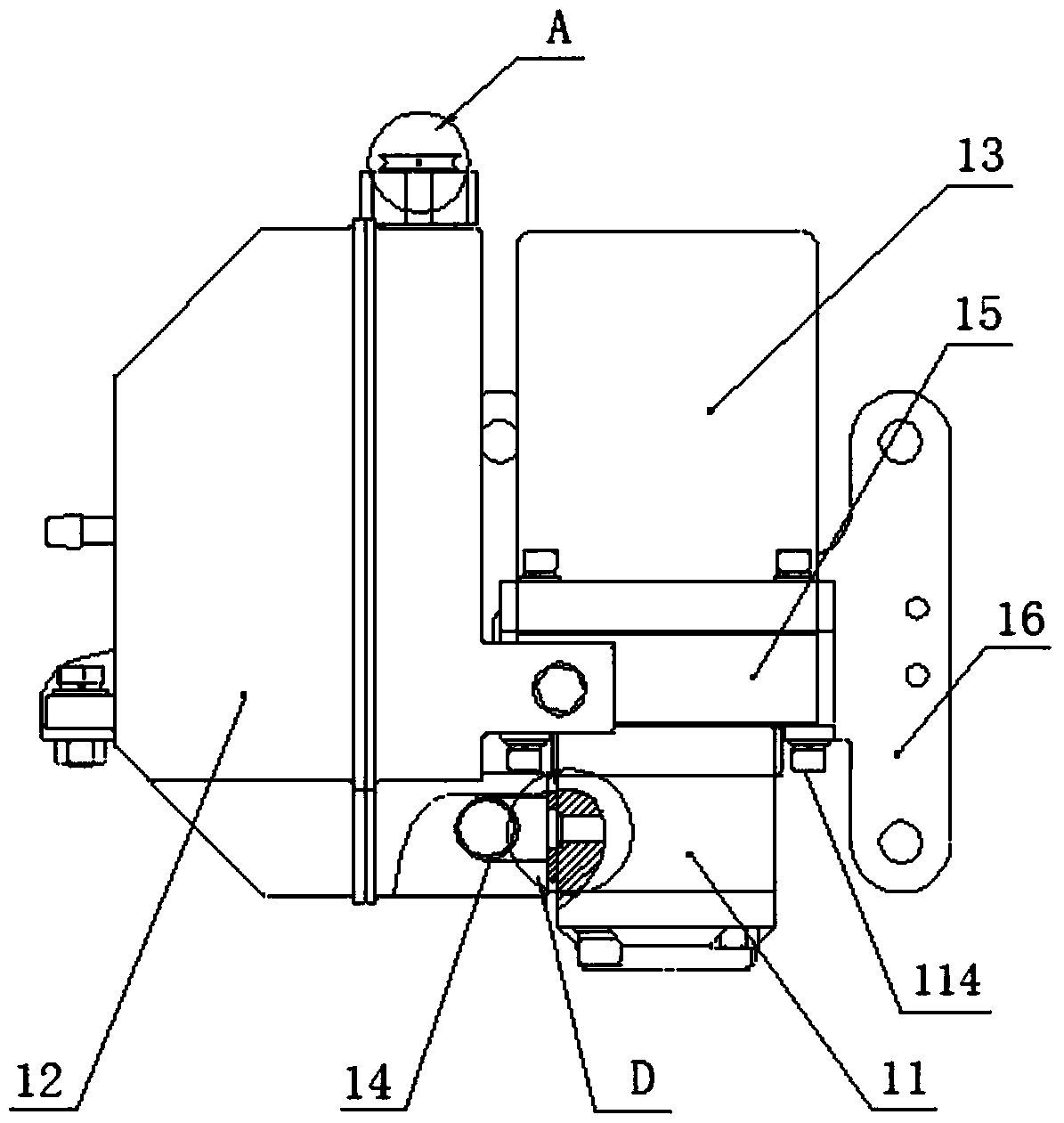 Hydraulic control mechanism for automatic clutch in hybrid electric vehicle