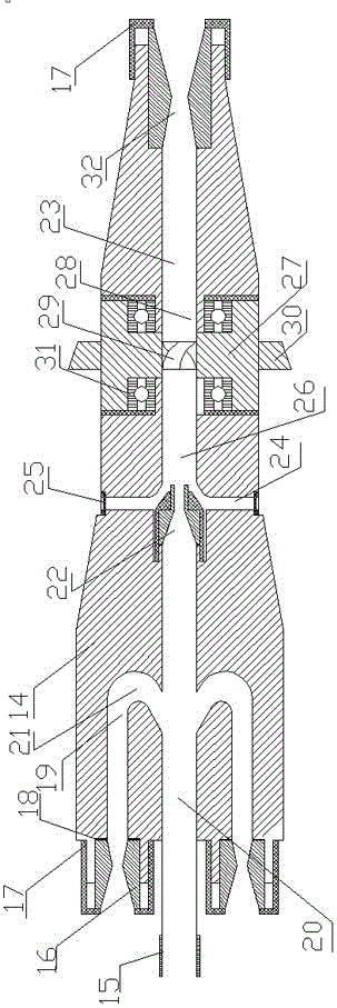 Underground self-propelled type high-pressure grinding air jet drilling repairing device and method