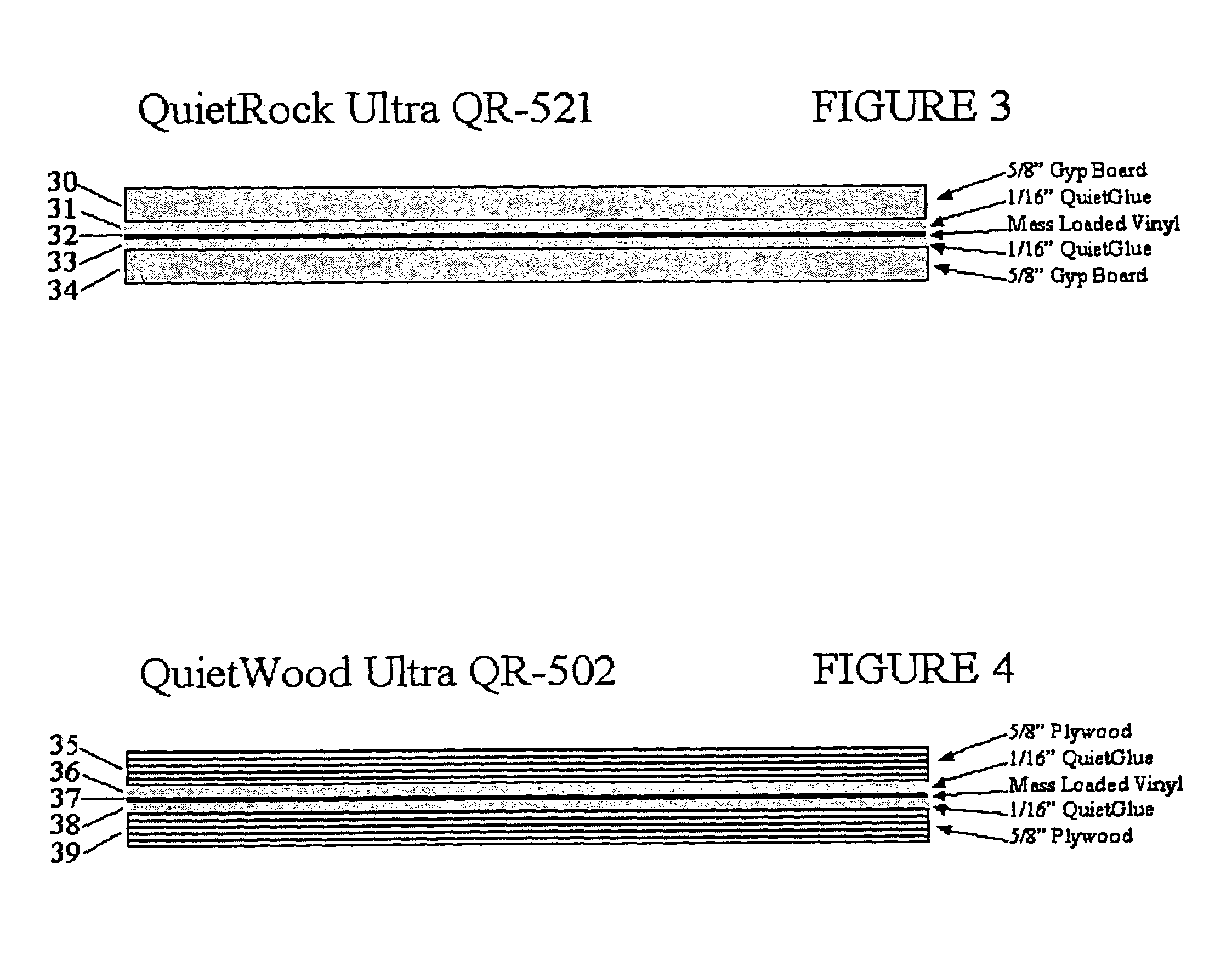 Acoustical sound proofing material and methods for manufacturing same