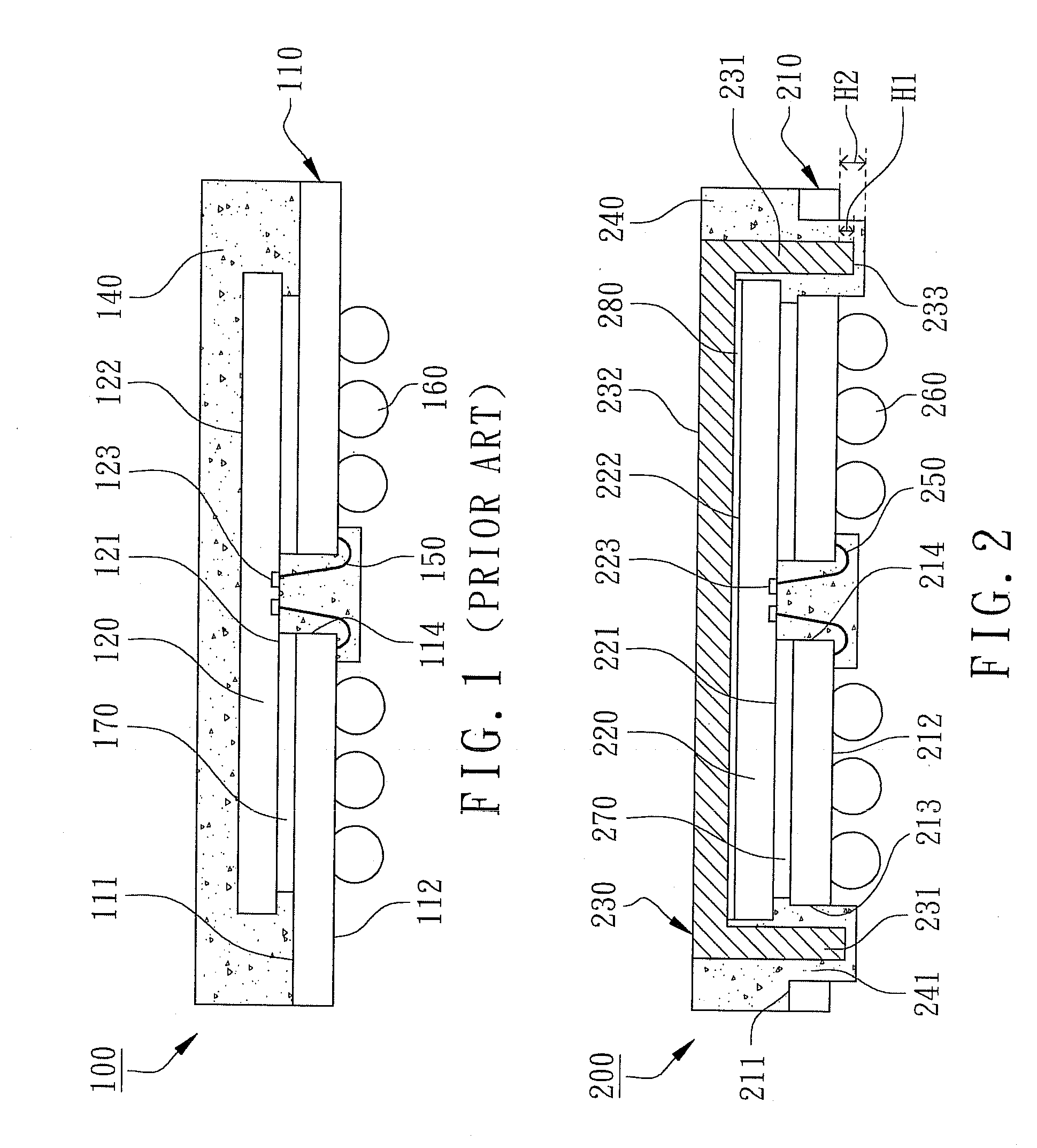 Thermally-enhanced multi-hole semiconductor package