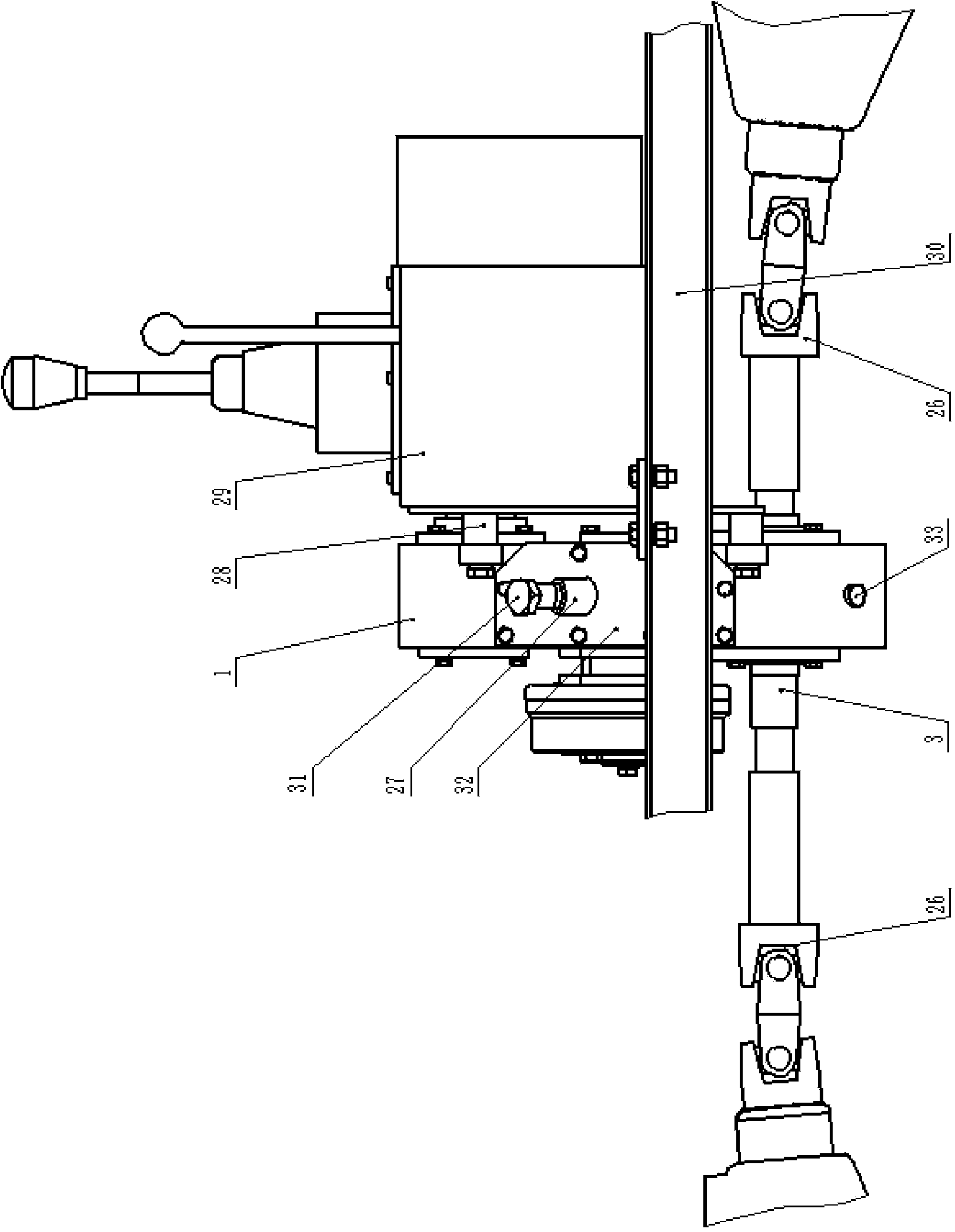 Tractor transfer case