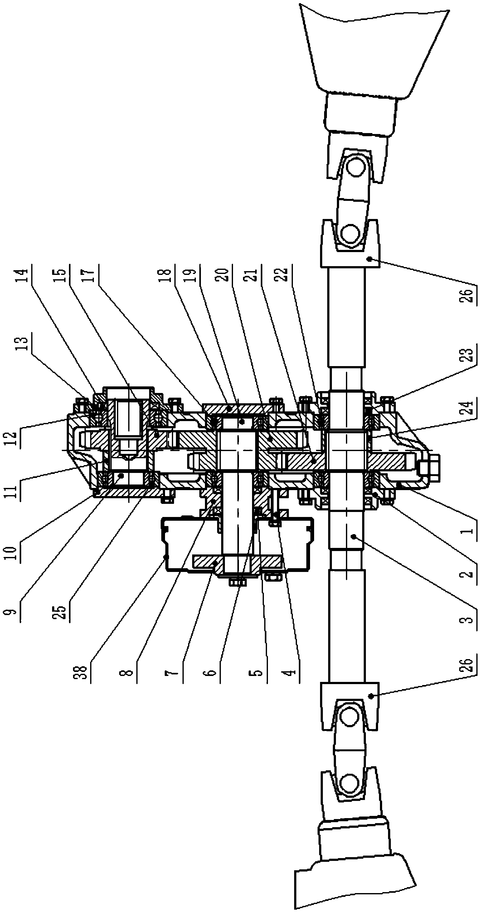 Tractor transfer case