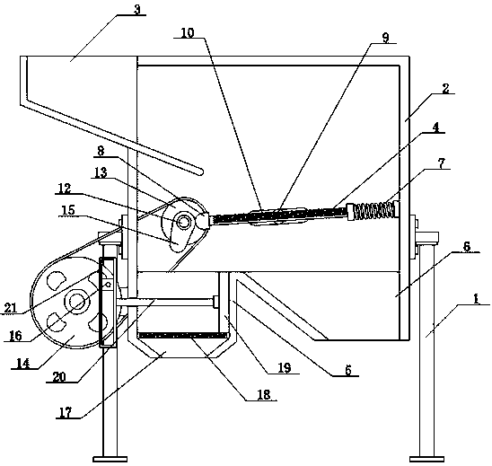 Feeding device for bucket elevator