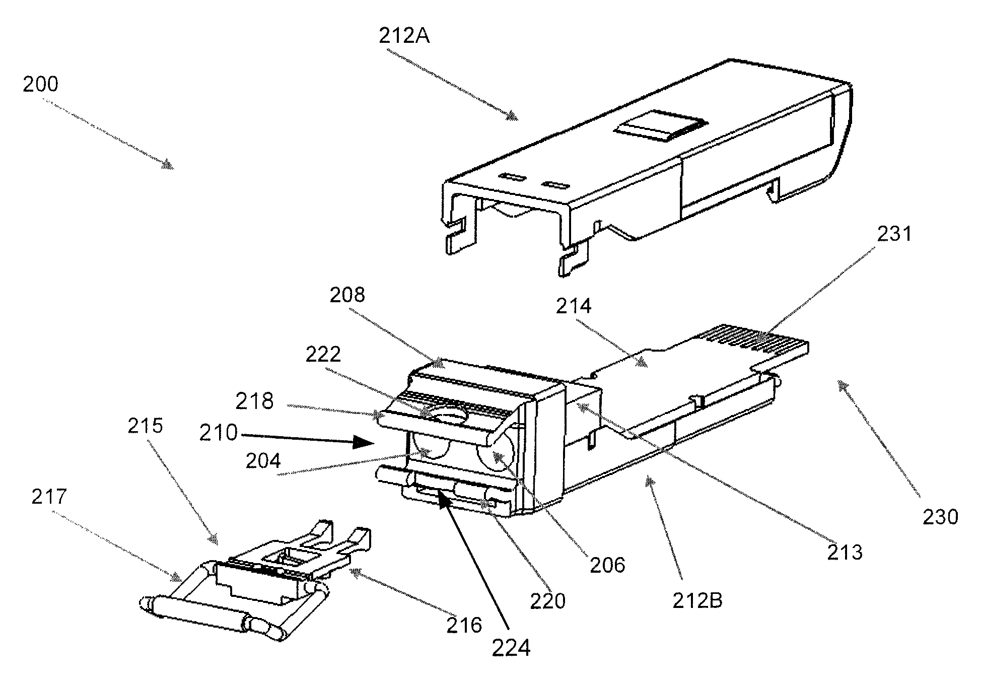 Small form factor pluggable (SFP) optical transceiver module and method