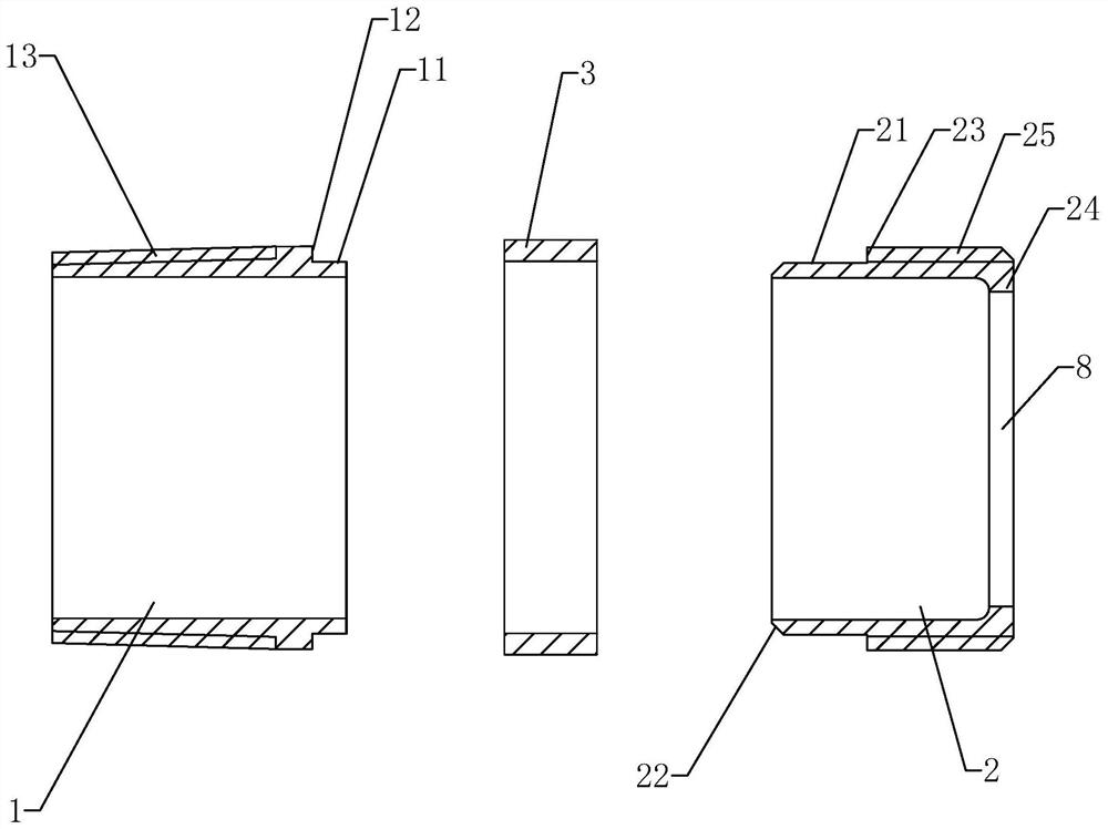 Stainless steel water heating joint and production process thereof