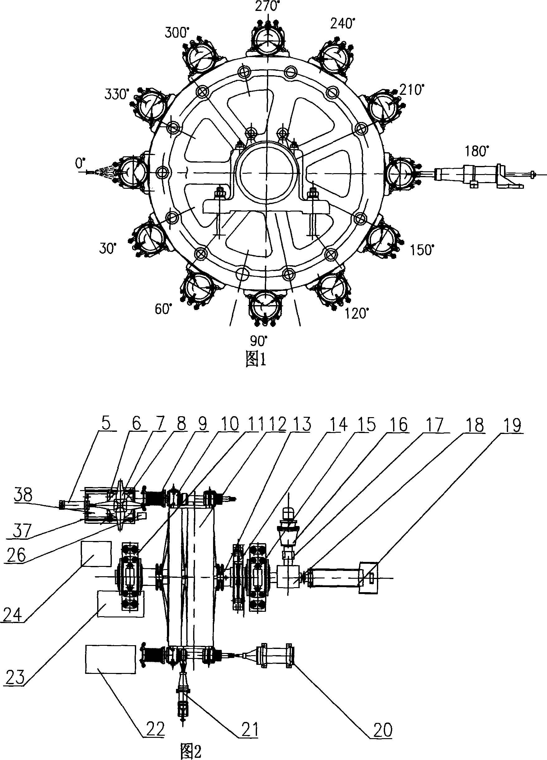 Full-automatic twelve-station centrifugal casting machine